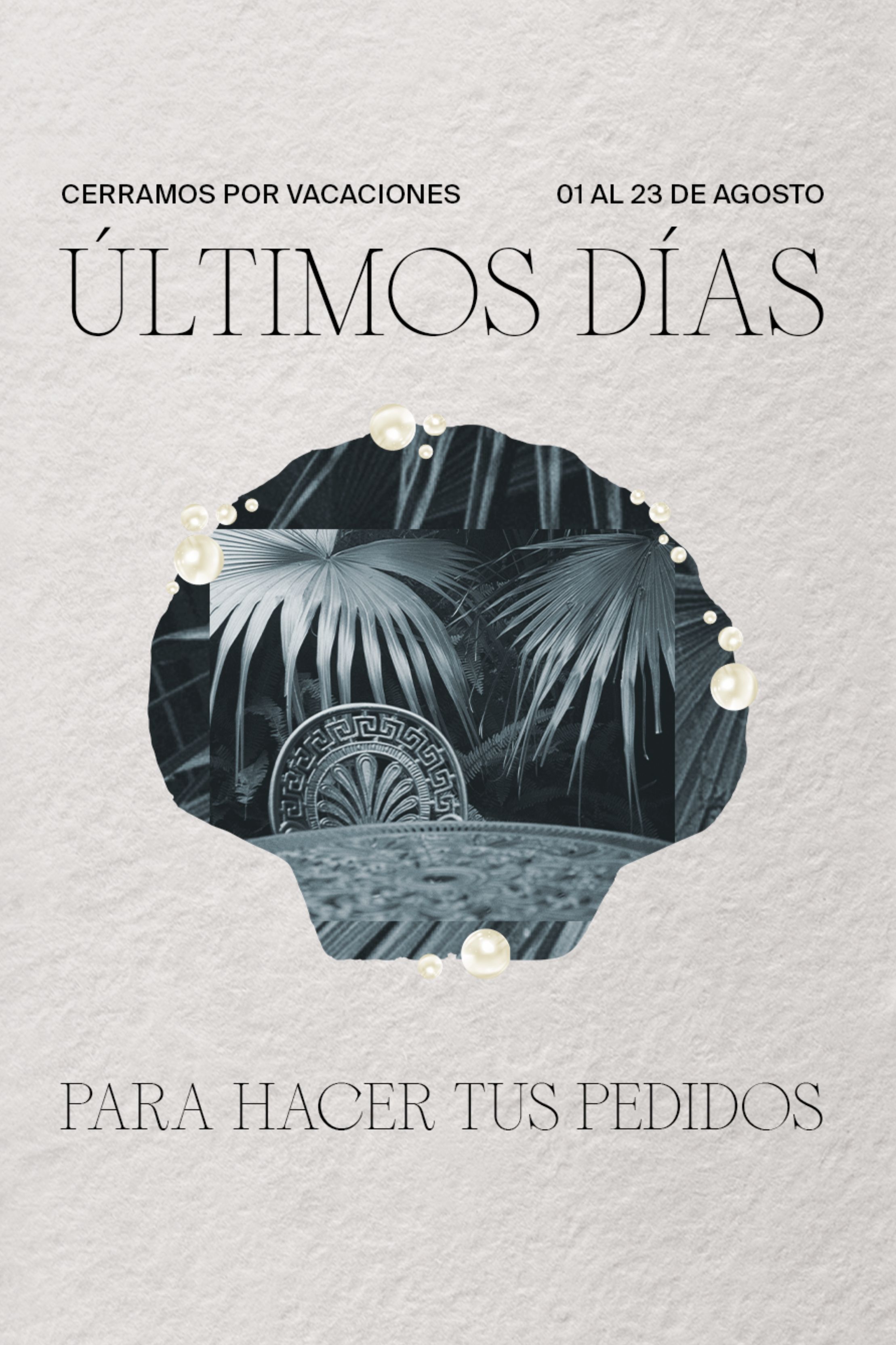 Seda Natural Cerramos por vacaciones